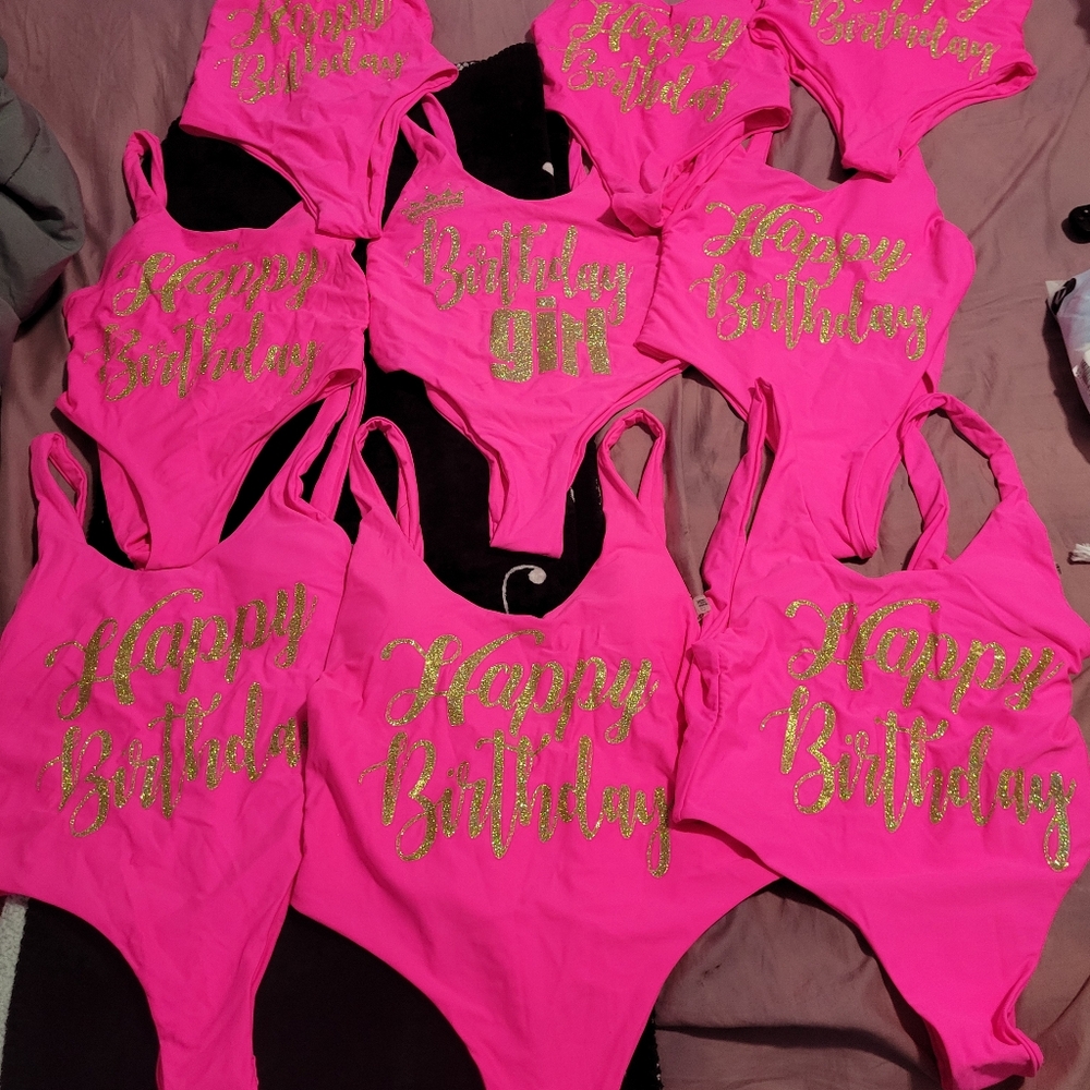 Swimsuit birthday set